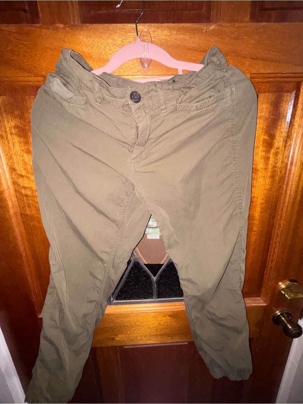 Women's Ralph Lauren Petite size 6 Olive Green Casual Chino Pants